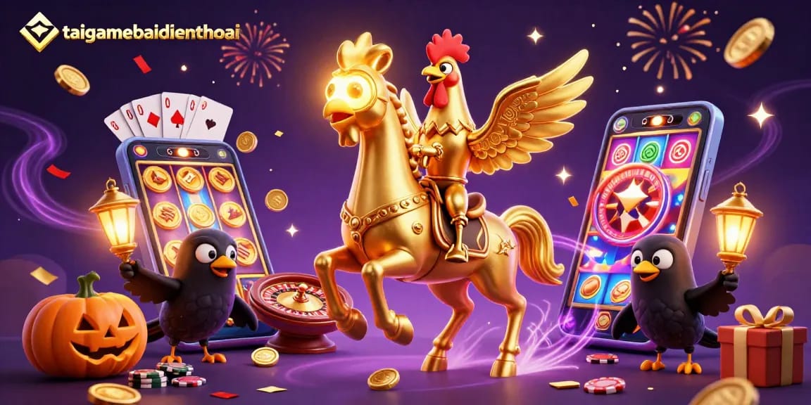 Experience vibrant gaming excitement with taigamebaidienthoai featuring colorful slot games and celebratory elements.