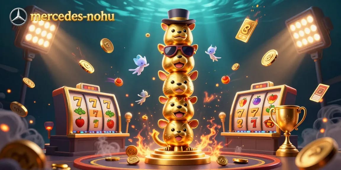 Spin the reels with mercedes-nohu's vibrant golden totem and jackpot elements for a thrilling gaming experience.