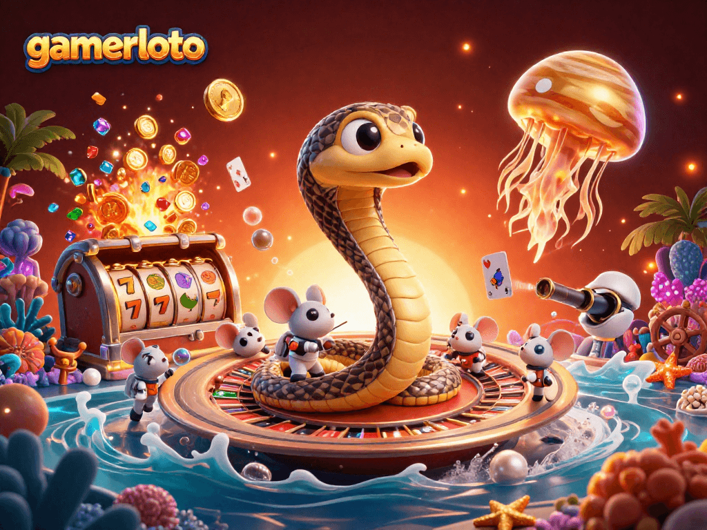 Experience thrilling gameplay with gamerloto as astronaut mice bet on the roulette-style rings of Saturn.