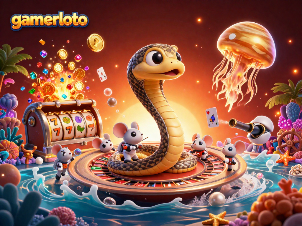 Experience thrilling gameplay with gamerloto as astronaut mice bet on the roulette-style rings of Saturn.