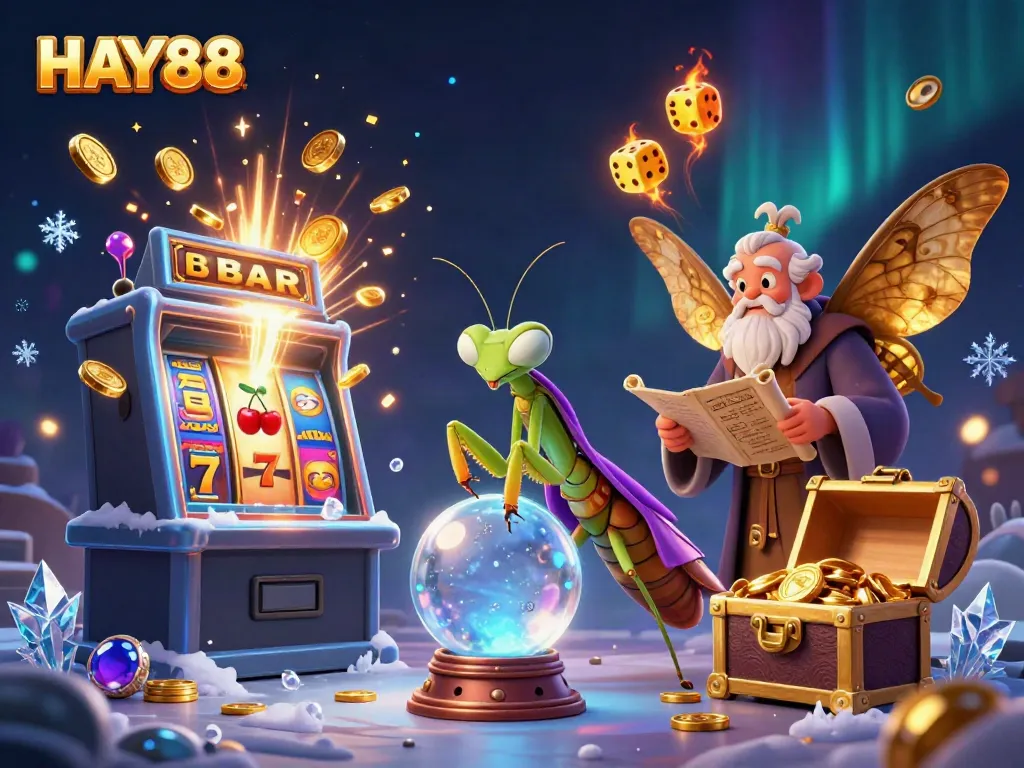 Experience the magical world of HAY88 casino with immersive gaming characters and elements.