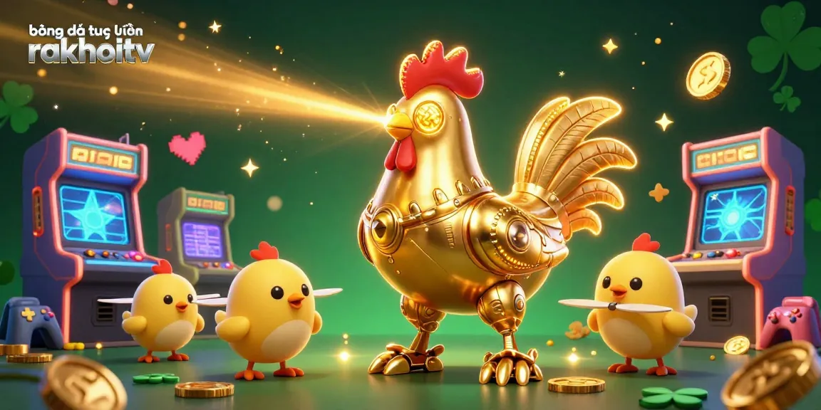 Experience bóng đá trực tuyến rakhoitv with a vibrant, detailed scene showcasing gaming elements.
