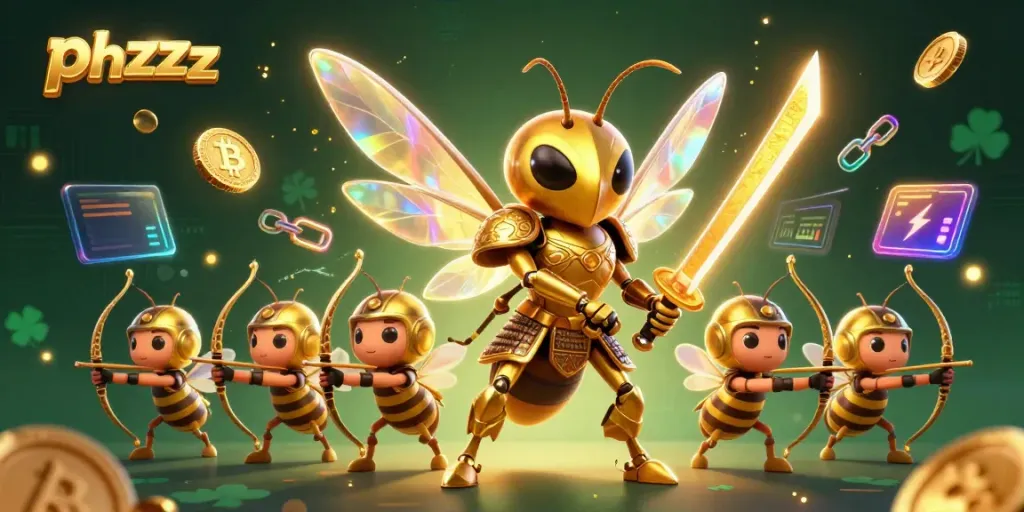 Join the phzzz gaming adventure with a hornet in samurai armor battling for riches.