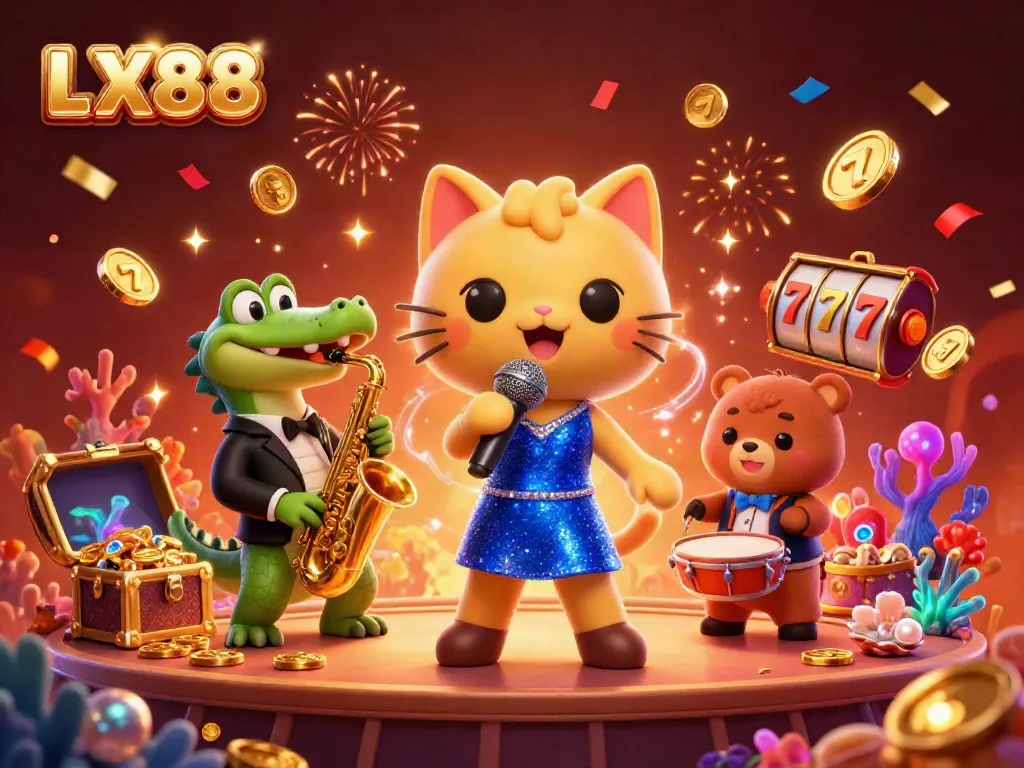 Experience the casino magic with LX88 through colorful games and vibrant characters.