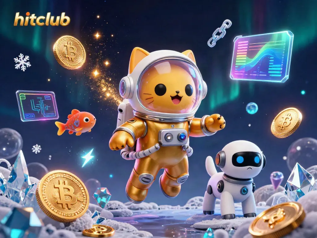 Win big at hitclub with engaging 3D digital casino illustrations featuring space-themed characters!