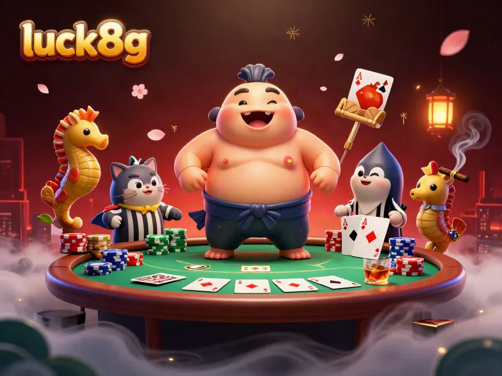 Experience thrilling games at luck8g with vibrant casino visuals and engaging characters.