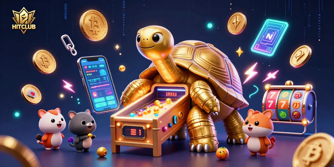Experience winning gameplay at HITCLUB with a fun 3D pinball tortoise and crypto elements.