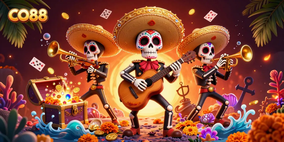 Engage in immersive CO88 gaming experiences with vibrant characters and lively 3D casino elements.