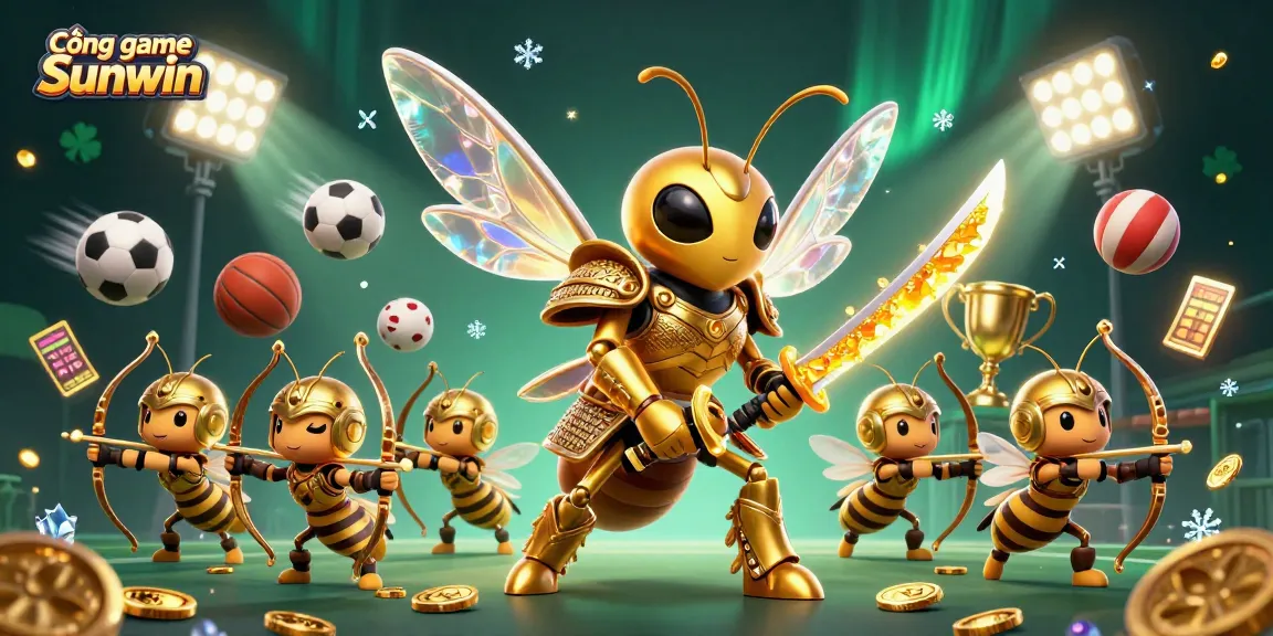 Experience the excitement at Cổng game Sunwin with dynamic sports elements and vibrant 3D characters.