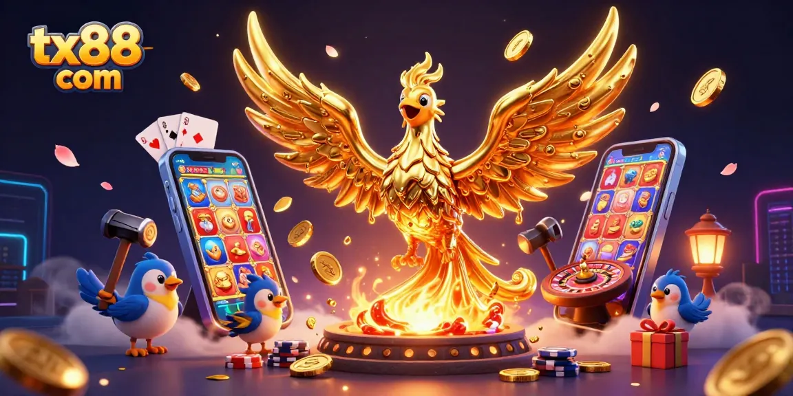 Experience the excitement of tx88 com with a golden phoenix and dynamic casino games.