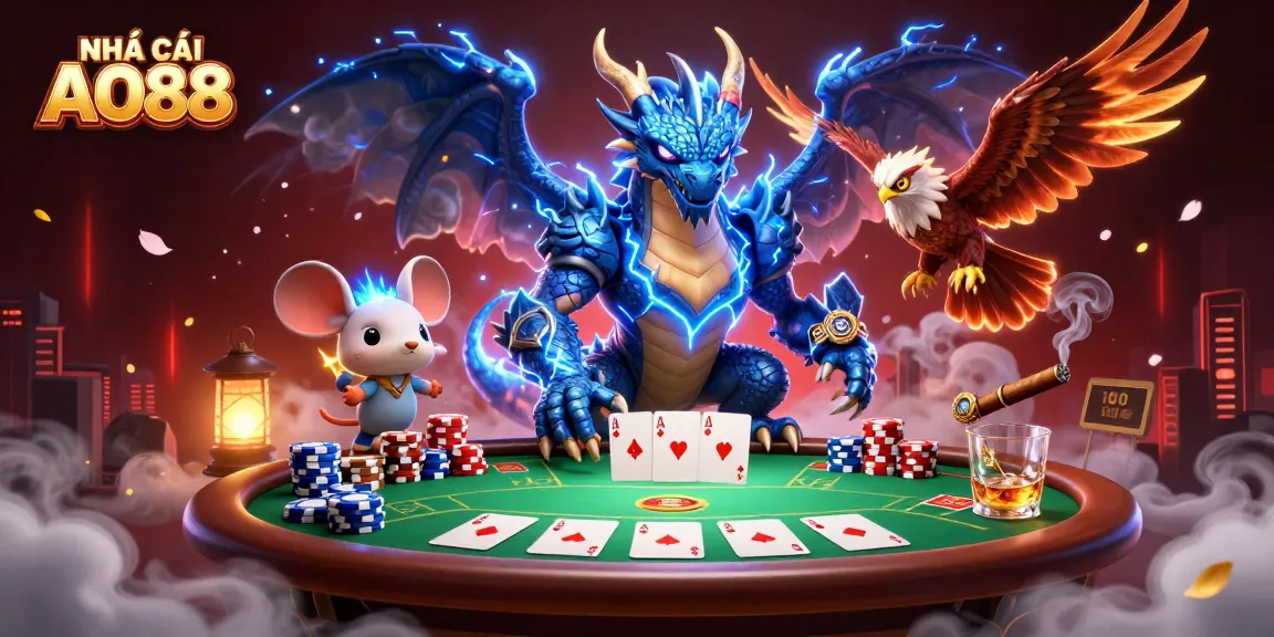 Experience NHÀ CÁI AO88 with thrilling poker action and vibrant gaming elements.