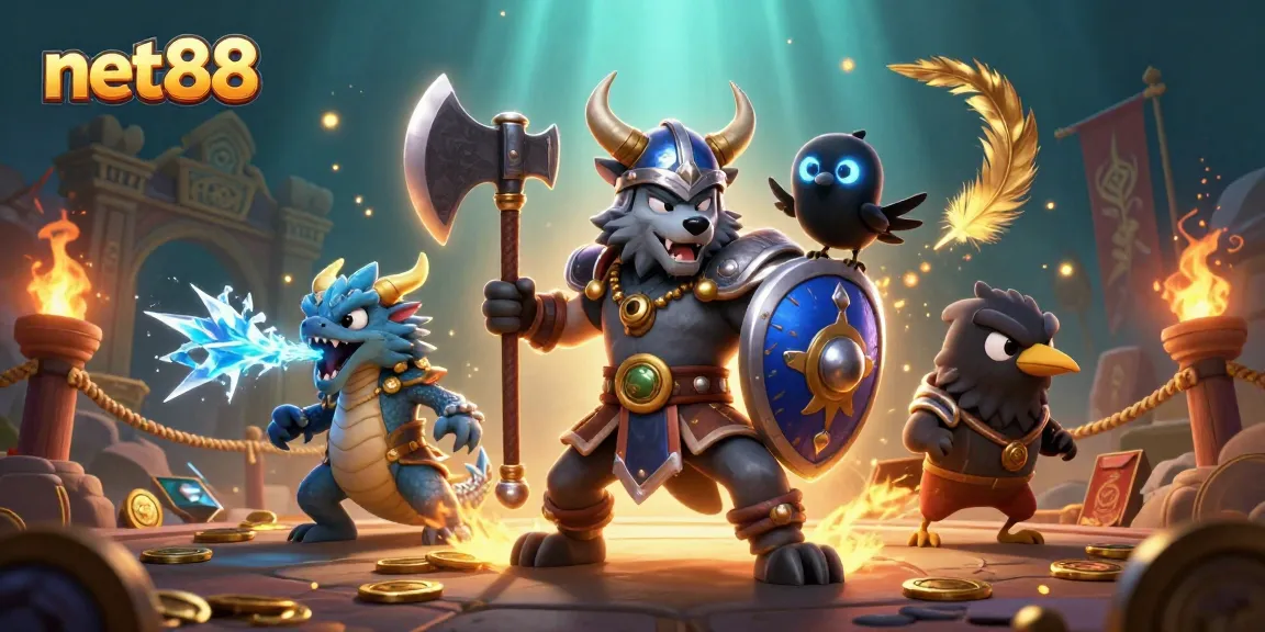 Win big with net88 in an epic casino adventure featuring warriors and dragons.