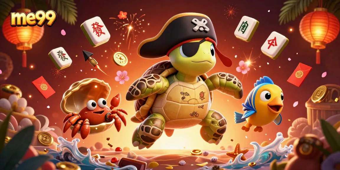 Experience me99's thrilling gameplay with vibrant characters and exciting casino elements in a colorful scene.