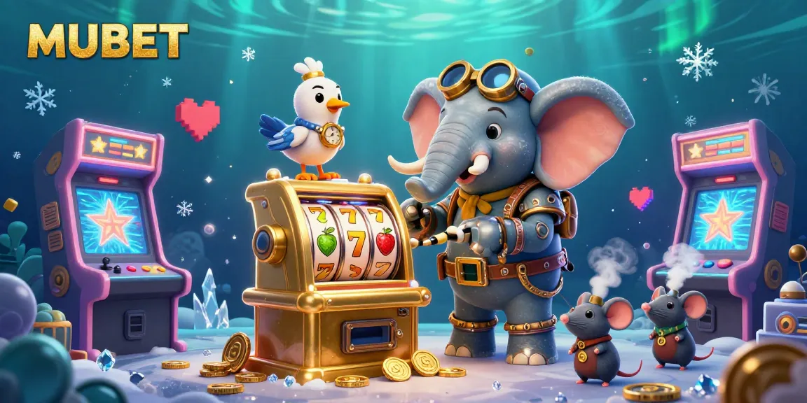 MUBET delightfully spins the reels in an immersive casino fantasy with steampunk characters and vibrant game elements.