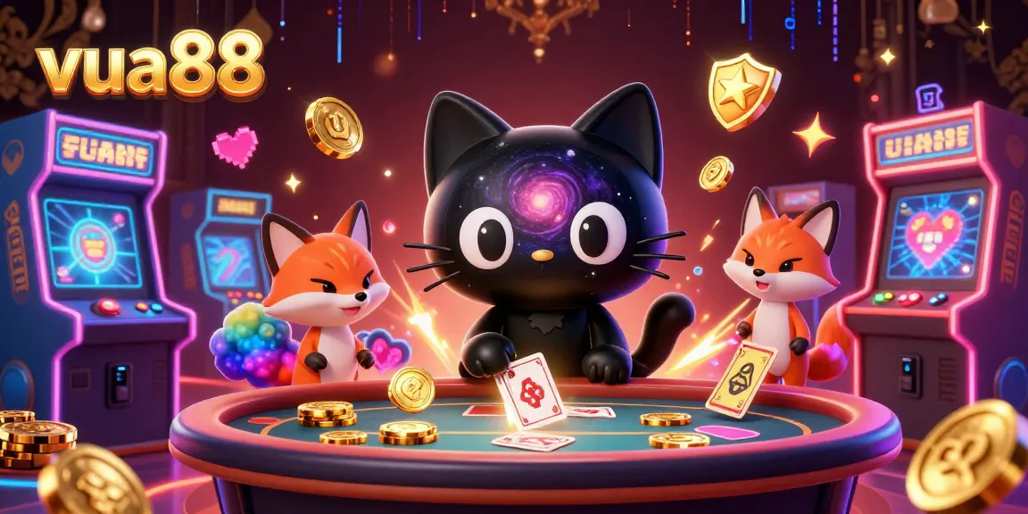 Engage in thrilling casino action at vua88 with a cosmic gaming adventure featuring colorful characters and vibrant game elements.