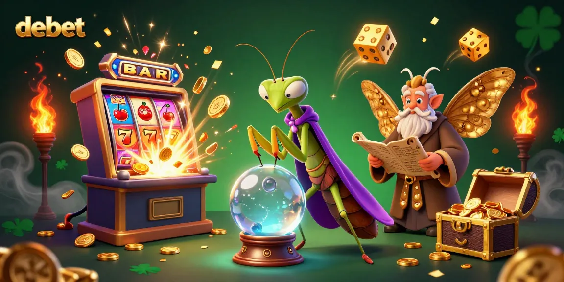 Experience the magic of debet with a lively casino fortune teller scene bursting with excitement and winnings.