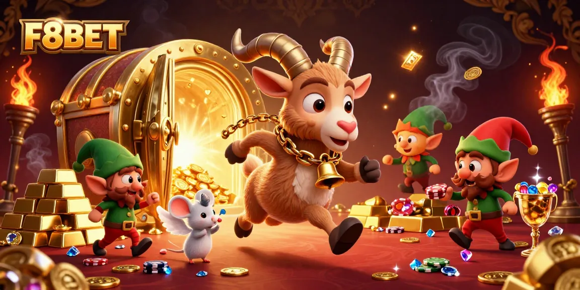 Play exciting games at F8BET casino while enchanting characters create a lively atmosphere.