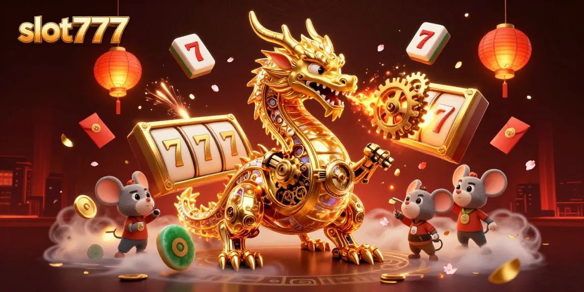 Experience the thrill of winning on slot777 with dynamic slot reels and golden jackpots in this colorful 3D scene.