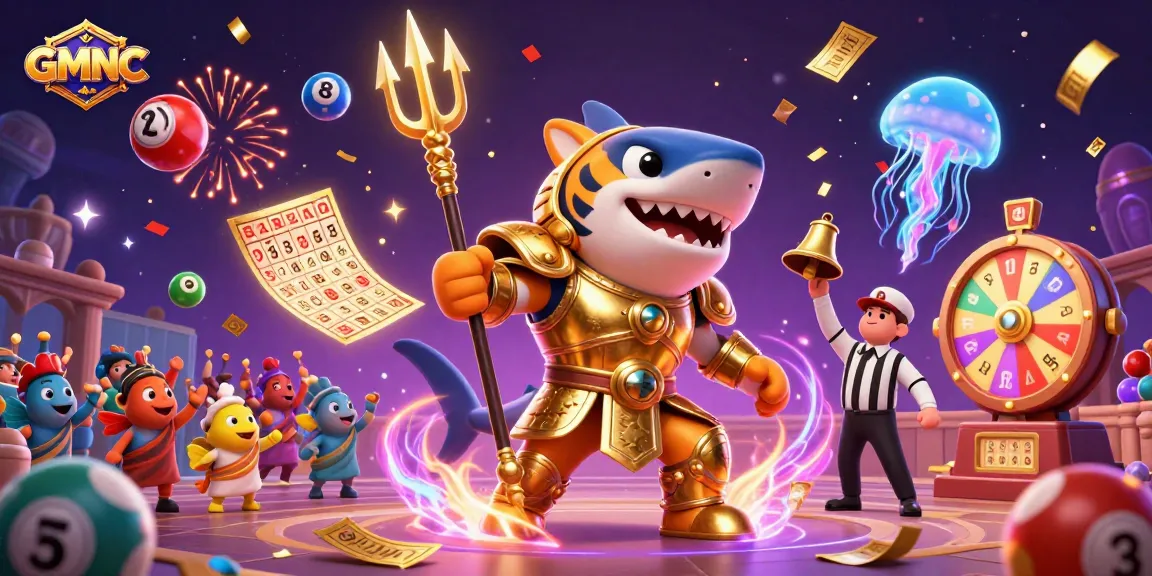 GMNC showcases an exciting underwater casino scene with vibrant colors and engaging characters.