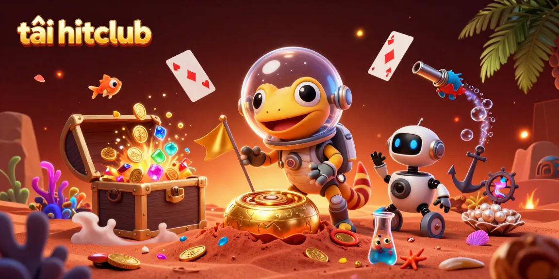 Experience the thrill of скачать hitclub gaming with our vibrant casino-inspired digital illustration featuring a retro Martian gecko.