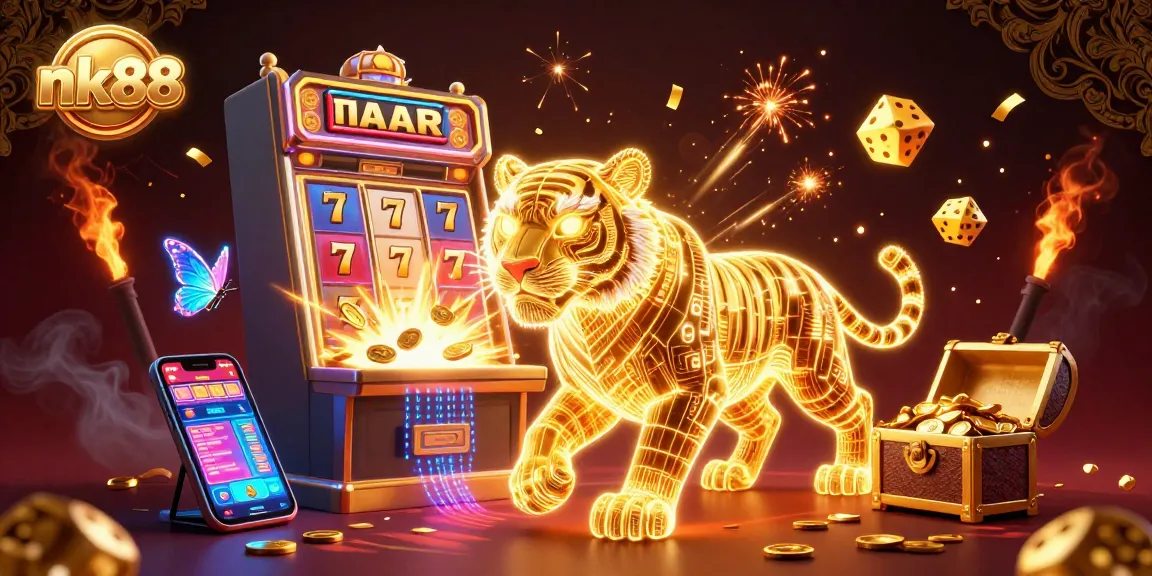 Experience thrilling jackpots at nk88 with dynamic slot scenes featuring vibrant visuals and exciting casino action.