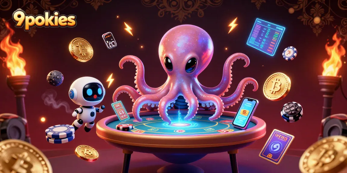 Engage with exhilarating poker adventures at 9pokies with an alien octopus and cosmic elements.