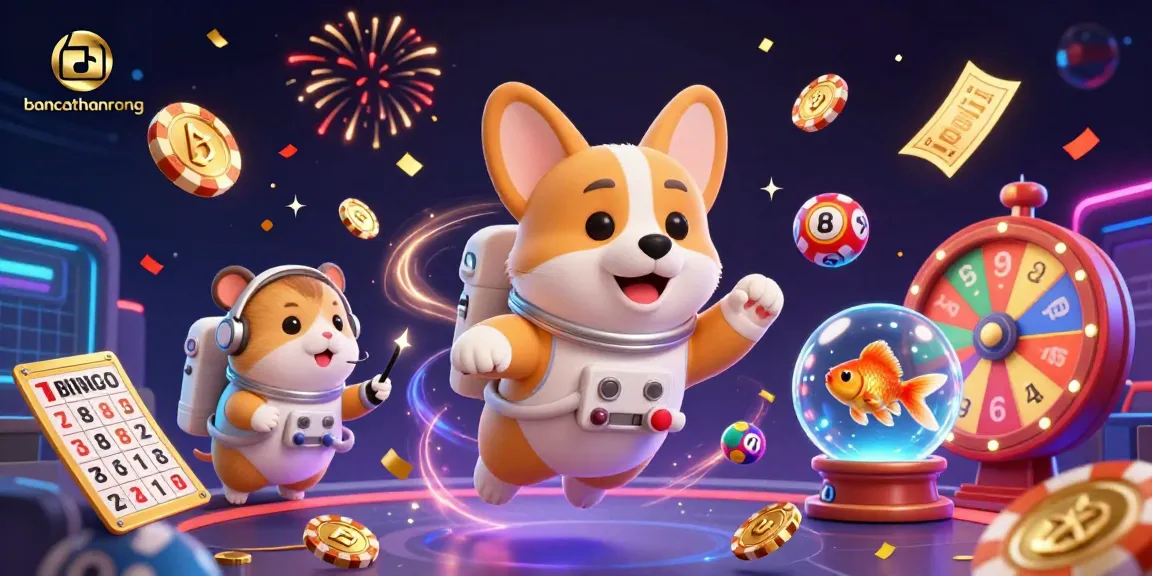 bancathanrong welcomes players to a thrilling cosmic casino adventure with a playful astronaut corgi.