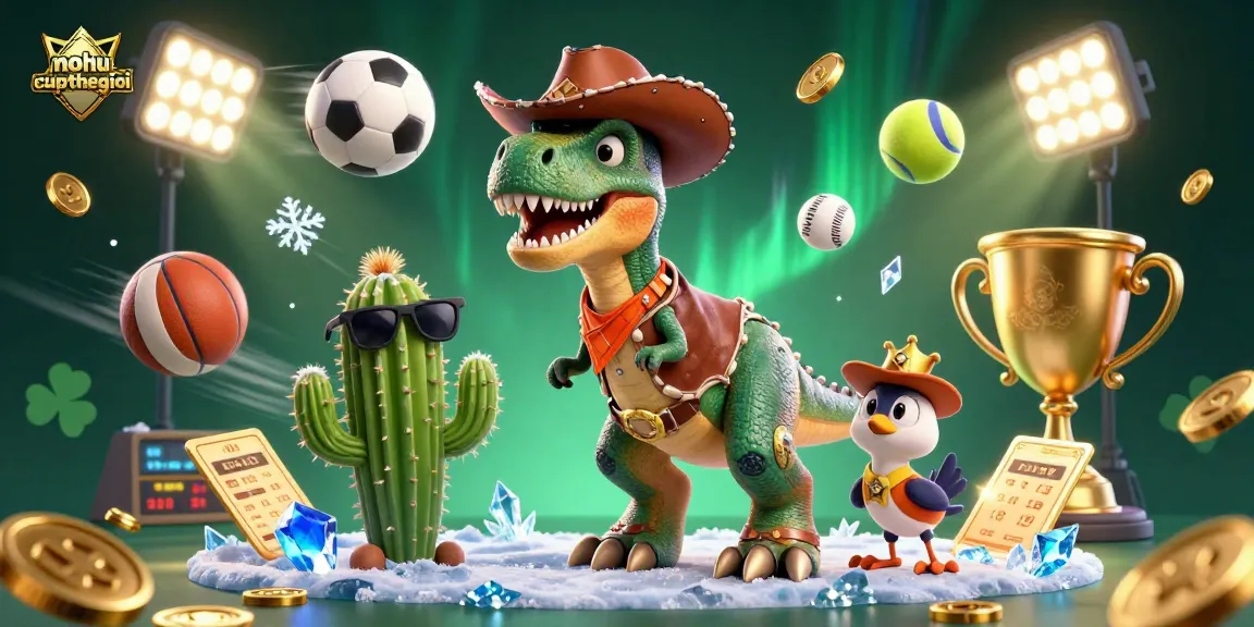 Engage in thrilling sports betting adventures at nohu-cupthegioi with dynamic action and festive elements.