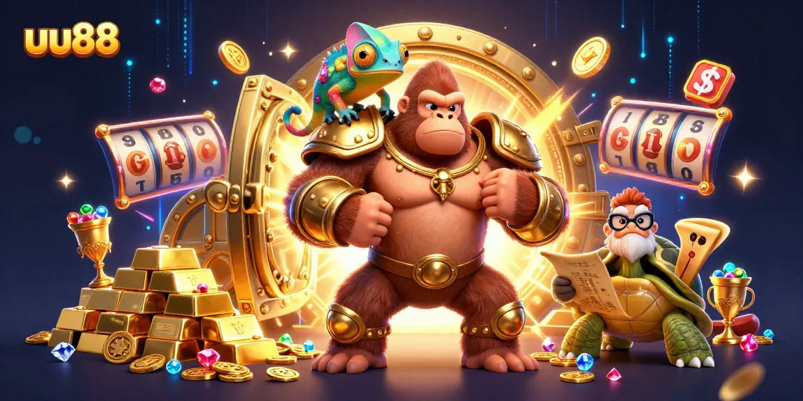 Experience thrilling jackpots at uu88 with a powerful gorilla king and his wondrous companions.