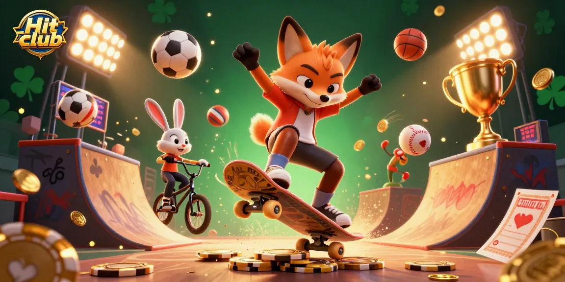 Experience exciting gameplay at Hit club with a vibrant casino-themed scene showcasing dynamic characters and elements.